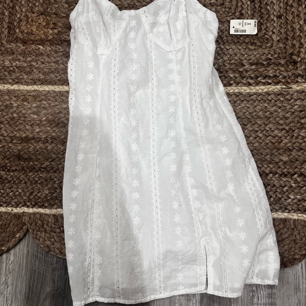 Aeropostale White Smocked Top
